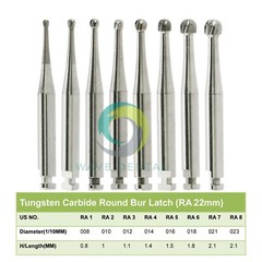 Wave Dental Tungsten Carbide Burs for Slow Speed Contra Angle Latch RA 22mm 26mm