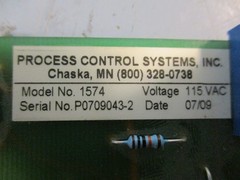 Process Control Systems Inc. 1574 Plug-In Control Boards 1325UL