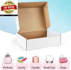 Shipping Boxes 7X5X2 Inches White Small Mailing Boxes 25 Pack Cardboard