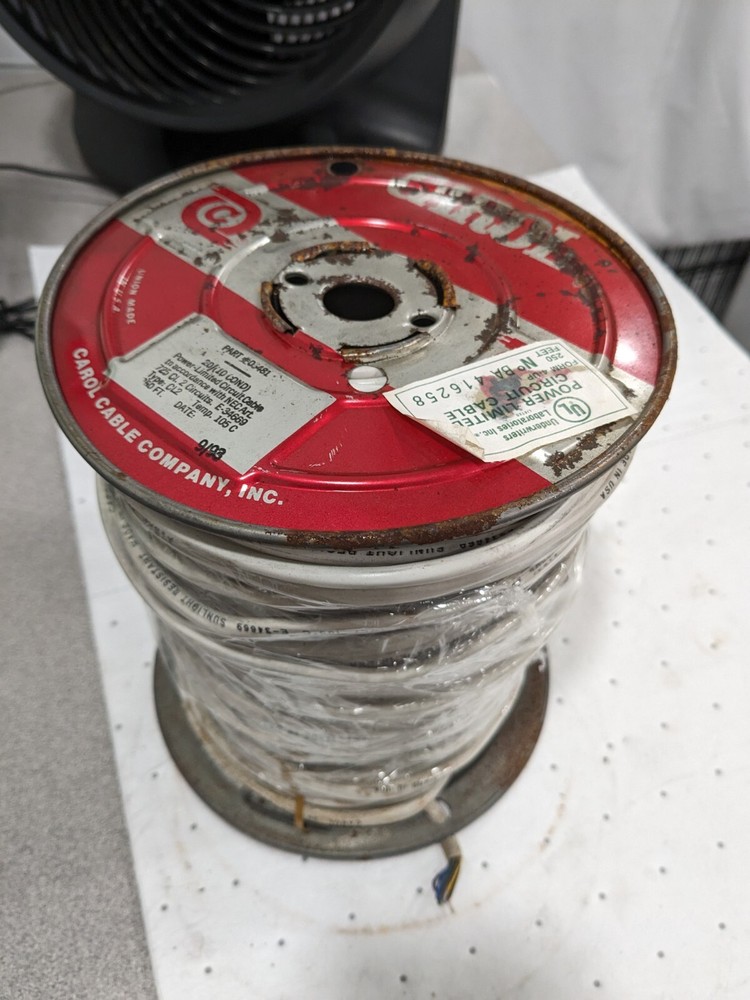 Carol Cable Co. White General Wire 105˚C, 20 AWG, Approx. 250′ 05481