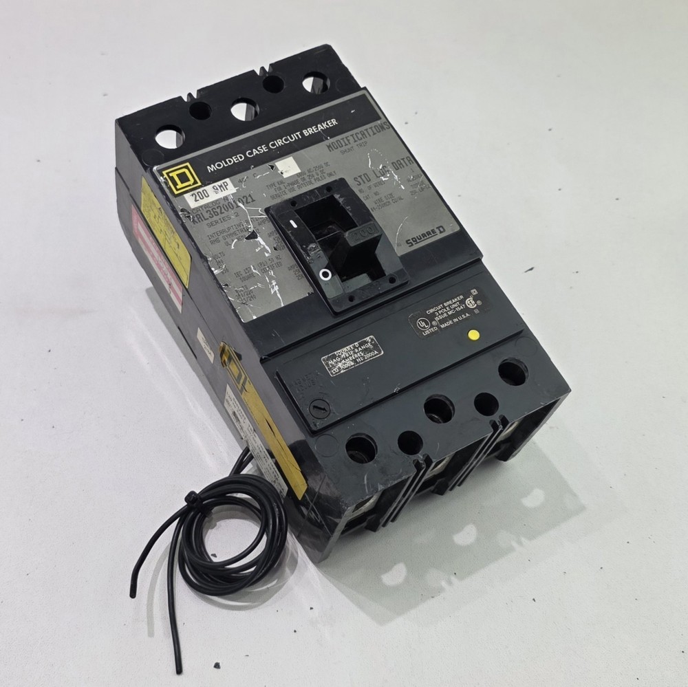 Square D KAL362001021 200A 600VAC 3-Pole Thermal-Magnetic Circuit Breaker