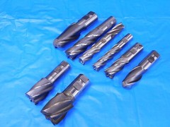 8PC WELDON & OTHERS HSS SQUARE BALL NOSE CORNER RADIUS END MILLS 1″ – 1 3/4 1.0