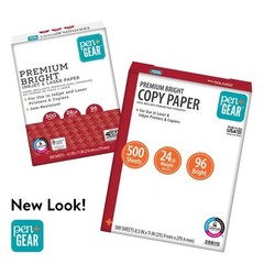 Premium Bright Paper, 8.5″ x 11″, 96 Bright, White, 24 lb., 1 Ream (500 Sheets)