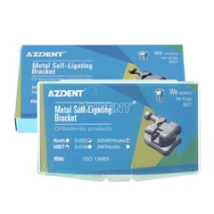 Brackets de Autoligado Pasivos Ortodoncia Mini MBT .022 con Gancho 3-4-5 y Tubo