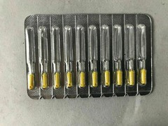 Redland Dental 10-50 pcs Yellow #002 25 mm Endo Stainless Steel Barbed Broaches