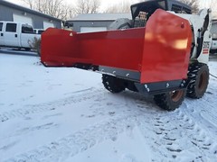 8′ Bobcat 30″ Snow Pusher Box Skid steer Commercial Plow Box CAT Case Protech