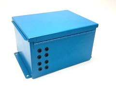 Hubbell Wiegmann B100806CH Enclosure 10x8x6″ w/ AMP 211771-1 and Terminal Blocks