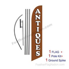 Antiques Feather Banner Swooper Flag Kit with pole+spike