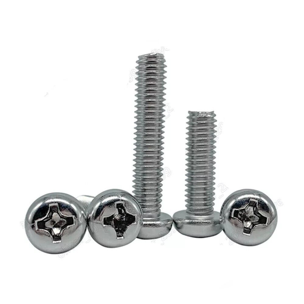 M2 M2.5 M3 M4 M5 M6 M8 304 Stainless Steel Phillips Cross Small Pan Head Screws
