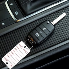 500 Pcs Poly Key Tags Plastic Dealership Car Key Tags with Labels for RV Auto Lu