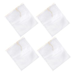 4 Pcs Red Wine Filter Bag Drawstring Brewing Adjustable Nut Milk Strainer