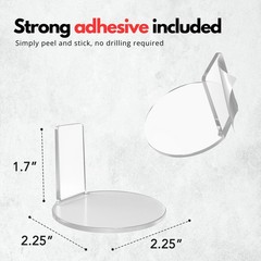 Modern JP Adhesive Display Shelf for Funko Pop Figures (8-Pack) – Clear