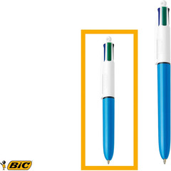 4-Color Original Retractable Ballpoint Pens with Assorted Ink, 1.0 Mm Medium Poi