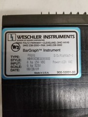 Weschler Instruments PH101 BarGraph Instrument 0-150vdc 120vac Scale 0-5250v