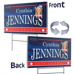 Anley Custom Yard Signs with Stake – Personalized Blank Corrugated Lawn Sign