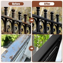 2-in-1 Rust Converter & Metal Primer – 1-Step Rust Stopper, Anti-Rust Coating…