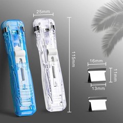 Mini Stapleless Stapler Reusable Paper Binder Office School Stationery
