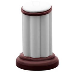 Red Rosewood Jewelry Ring Display Stand Ring Display, 3″ Tall