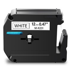 5PK Black on White Label Tape For Brother M-K231 MK231 M231 P-touch PT-80 1/2”