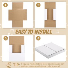 100 45 RPM Premium Record Mailers Book Box Variable Depth Shipping Mailer
