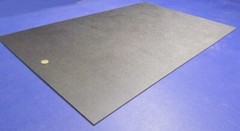 Black ABS Sheet 1/8″ (.125″) X 24″ X 36″ Haircell Textured One Side, 1 Unit