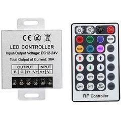 JOYLIT 28 Keys LED RF RGB Remote Controler for SMD 3528 small, Silver