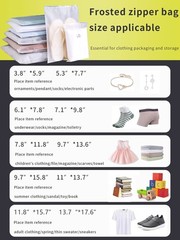 50 Pack Small Frosted Resealable Zipper Bags, 3.8×5.9 inches, 5 Mil Thick Pla…
