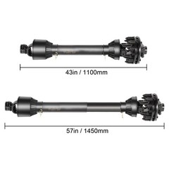 PTO Shaft PTO Drive Shaft 1-3/8″ 6 Spline Ends T5 43″-57″ for Brush Hog
