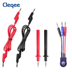Cleqee 92PCS Multimeter Test Lead Kit Alligator Clip for Automotive Electrical