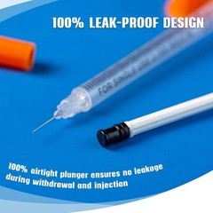 1ml/cc 27G 1/2 Inch Syringes, Lab Dispensing Syringe, Individual Wrapped, Box…