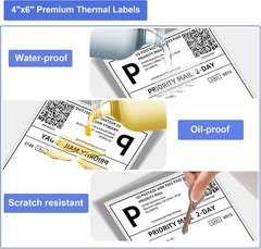 2-40 Rolls 4×6 Direct Thermal Shipping Labels 250 Per Roll For Zebra 2844 Eltron