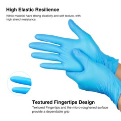1000pcs Non-Latex Nitrile Exam Gloves Powder Latex Free 4 mil Rubber Clean M/L