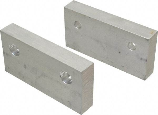 Gibraltar 6″ Wide x 3″ High x 1″ Thick, Flat/No Step Vise Jaw Soft, Aluminum,…