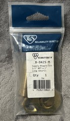 Supply Nipple Kit, 1/2” Npt X 2” Long (Qty=2) B-0425-M – T&S Brass