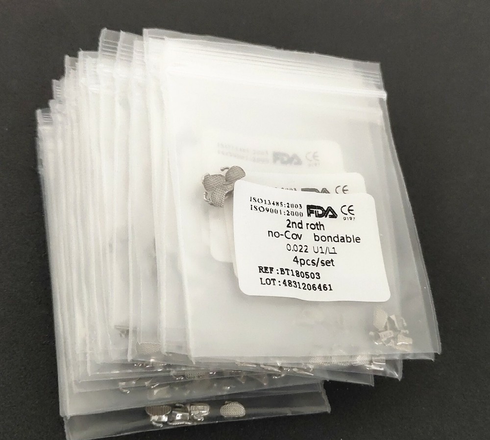 100Packs Dental Orthodontic Buccal Tube 2nd Roth 0.022 Molar Bondable No-cov