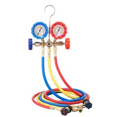 VEVOR AC Manifold Gauge Set 3-Way Fit R134A R12 R502 Refrigeration Charging