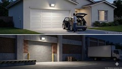135W LED Large Wall Pack 15550 Lm 5000K Outdoor Security Light Dark Bronze SLG