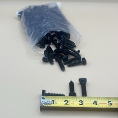 Masonry Screw Mounts Black Cable Ties, Premium Fixing Plug 100 Per Pack