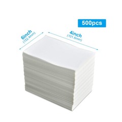 Fanfold 4×6 Direct Thermal Shipping Labels 500/1000 for Zebra & Rollo Printer