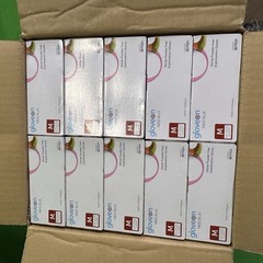 Nitril Exam Gloves – FREE SHIPPING 10 Pack of 100, Large/ Med Powder Free Blue