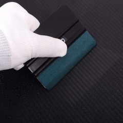 FOSHIO Vinyl Wrap Squeegee 4 Inch with Micro Fiber Suede Felt Edge, Scraper f…