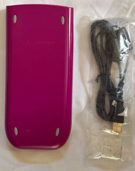 Texas Instruments TI-84 Plus Graphing Calculator Pink Silver Edition data cable