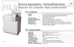 Stahlin Electrical Fiberglass Enclosure Box DiamondShield DS100806HLL 10x8x6