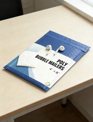 #000 4×8 Blue Self Seal Poly Bubble Mailer Padded Envelope, 25,50,100,500.1000