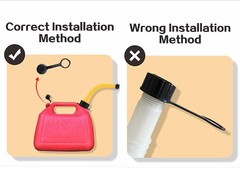 Replacement Gas Can Spouts Improved Design Flexible Pour Nozzle for Older Gas Ca