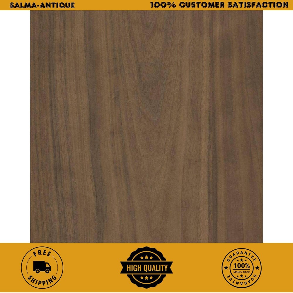 24 In. X 96 In. Walnut Real Wood Veneer with 10 Mil Paperback