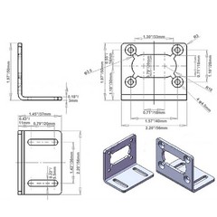 Bringsmart 370 Mounting Bracket with Screw Worm Single-side Bracket, Black