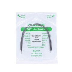100×Dental Orthodontic Super Elastic Niti Round Arch Wire Square Form 014 Upper
