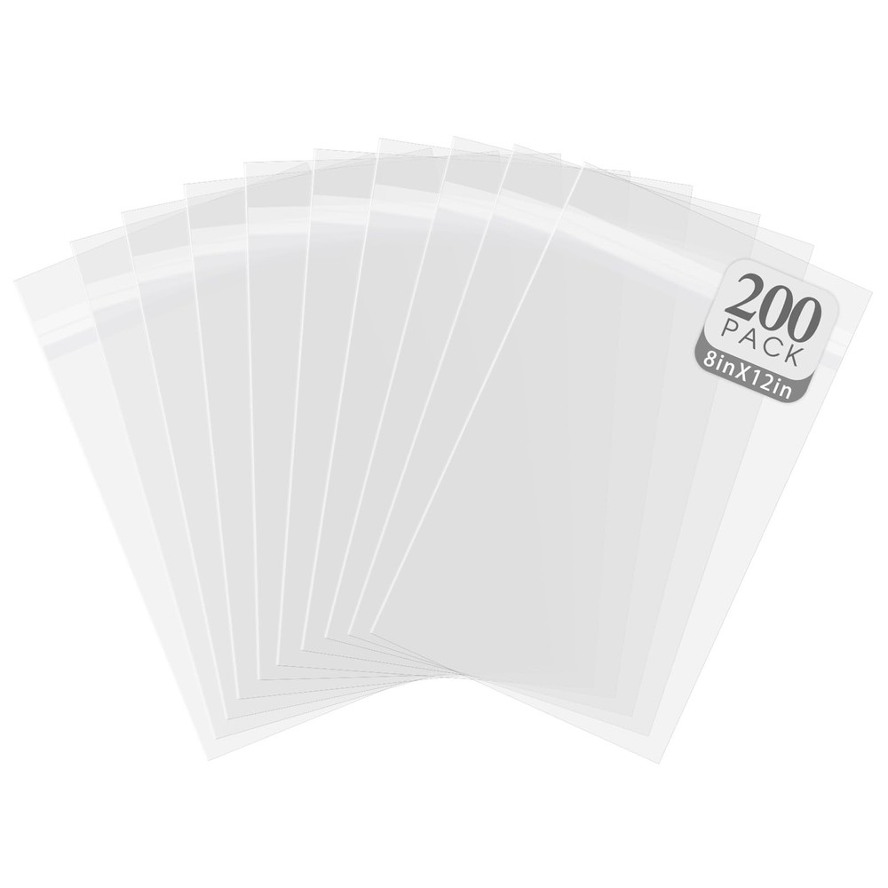 Golden State Art, 8″x 12″ Acid-Free Crystal Clear Sleeves 8 x 12,