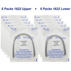 100PCS Dental Orthodontic Niti Arch Wire Natural Round Rectangular 19×25 16×22